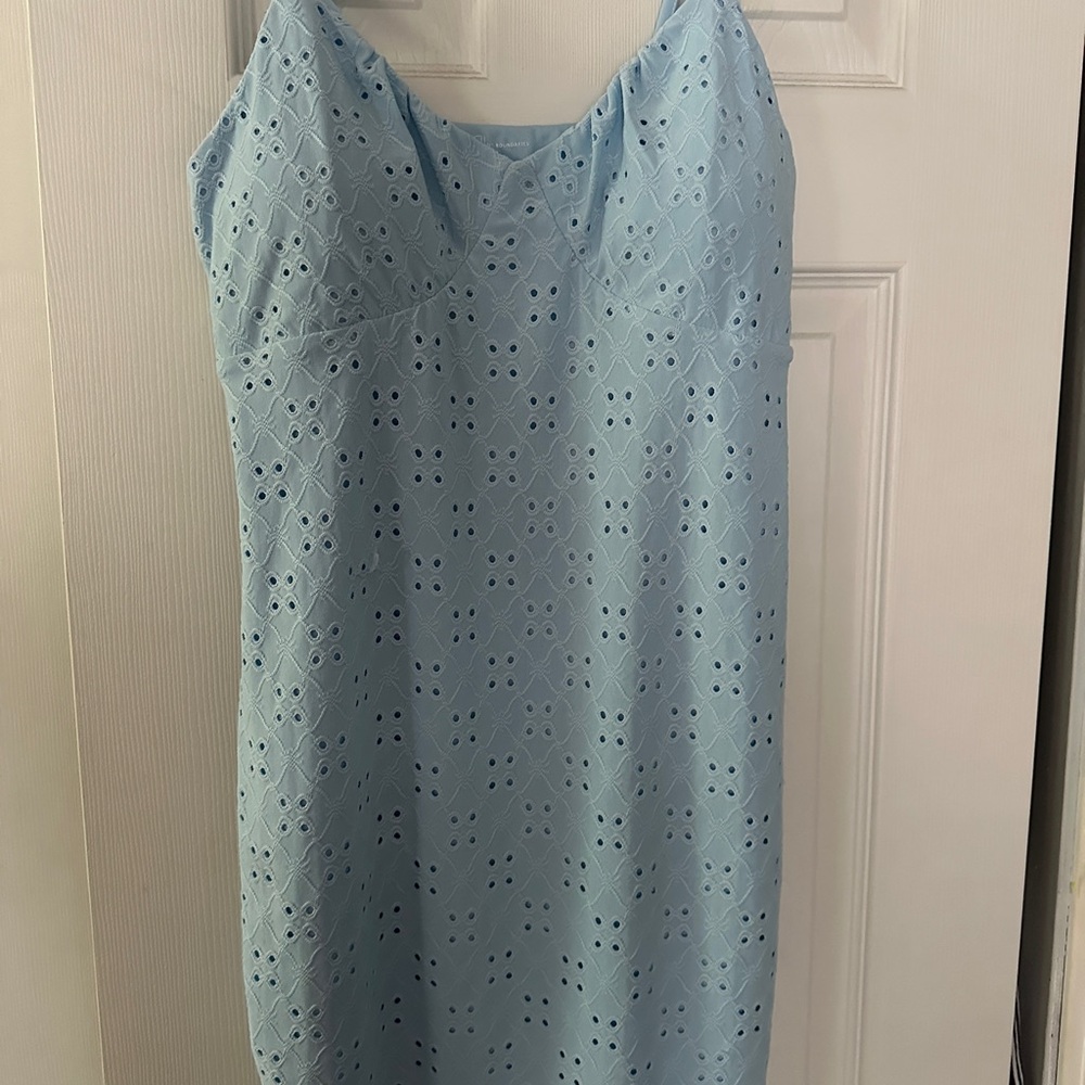 Light Blue Eyelet Dress